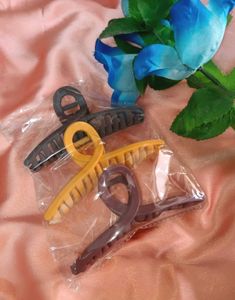Set of 3 Colorful Claw Clips