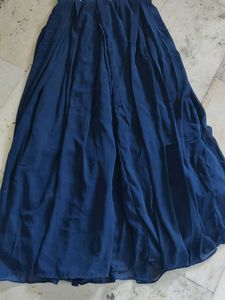 Navy Blue Embroidered Ethnic Gown