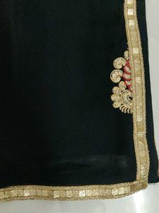 Elegant Black Kurta Set with Dupatta🖤✨