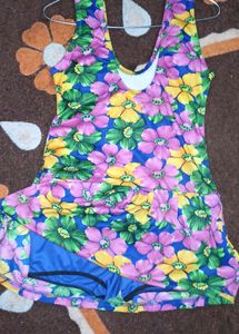 Girls Swimming Costume With Attached Underwear