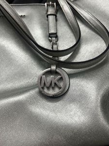Michael Kors Silver Jet Set Travel Tote Bag
