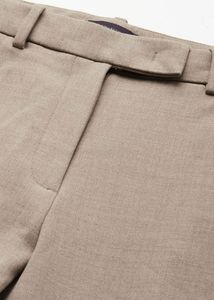 Classic Beige Tailored Trousers