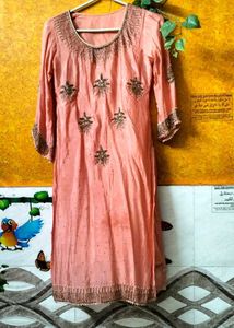 New Peach Gharara Set