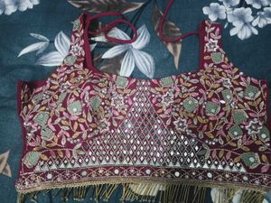 Stunning Embellished Ethnic Blouse plazzo
