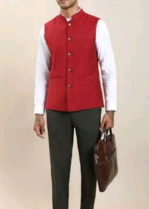🆕Men's Red Nehru Jacket