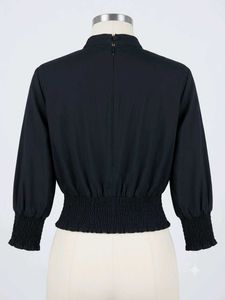 navy blue feathres metalic top