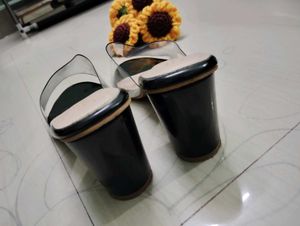 Clear Strap Slide heels