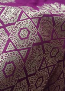 Elegant Purple Banarasi Saree