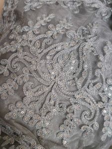 Grey Embroidered Lehenga Choli Set