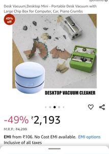 Portable Mini Desk Vacuum Cleaner