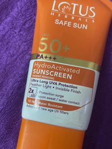Lotus Herbals Safe Sun SPF 50+ Sunscreen