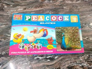 Toy Enjoy Peacock Blocks Puzzle