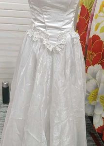 Elegant White Wedding Gown