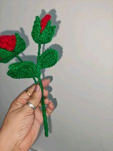 Seashell Wall Vase 🐚with Crochet Flower🌹