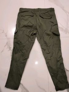 Olive Green Cargo Pants -Zudio