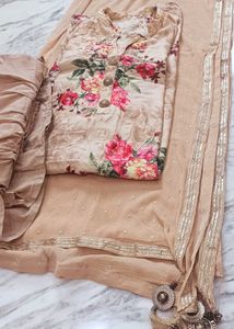 Floral Kurta sharara Set with Dupatta
