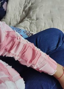 Pink Checkered Crop Top 🌸