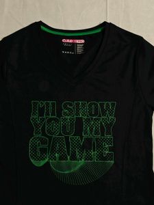 Women's Black "I'll Show You My Game" T-Shirt
