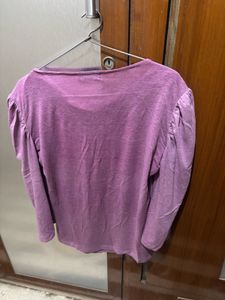 Chic Purple Dolman Sleeve Top