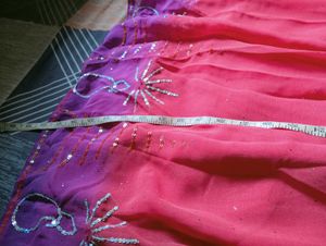 Pink &amp; Purple Ombre Lehenga Choli Set