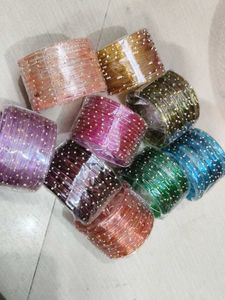 Vibrant Set of Beaded Bangles each for  99 rs