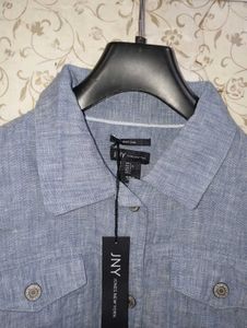 jones new york 100% linen light weight jacket