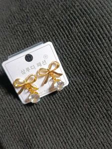 Cute Bow Drop Earrings