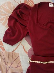 Elegant Red 2-piece dress 🧚‍♂️