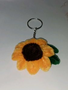 Cute Sunflower Keychain