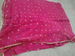 pink Bandhani odhna