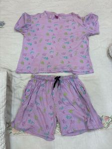 Cute Purple Pajama Set