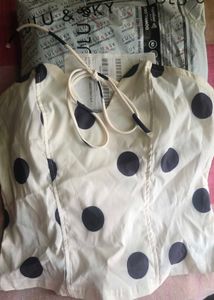 Polka Dot Corset Top