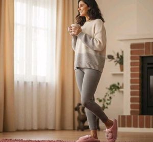 Ultra-Soft Winter Teddy Bear Woman Slippers
