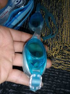 Blue Antifog Swim Goggles