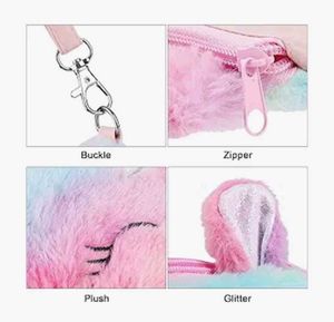 Pastel Unicorn Plush Crossbody Bag