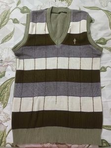 Classic V-Neck Striped Sweater Vest
