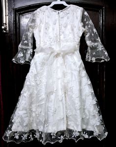 Beautiful White Flower Girl Dress