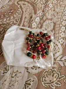 New Beaded Necklace and Earrings Set