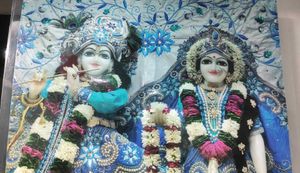 RADHA KRISHNA HARD LAMINATED PHOTO XL