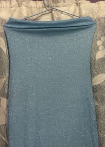 Sparkly Blue Maxi Dress