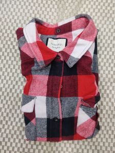 Forever 21 - Full Sleeve - Red &amp; Black Checked Shirt.