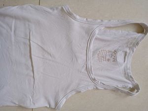 Classic White Jockey Tank Top