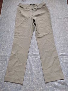 Classic Beige Straight Leg Trousers