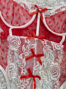 Lace Heart Detail Teddy Lingerie