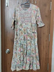 Boho Floral Print Kurta
