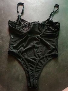 Sheer Black Bodysuit