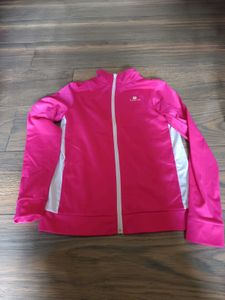 Stylish Pink Full Zip Track Jacket