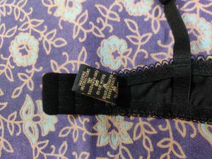 Black Sexy Padded Bra With Bow &amp; Lace Detailing.