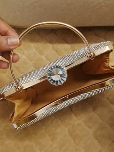 Sparkling Rhinestone Apple Clutch Bag