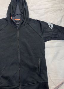 Adidas Black Zip-Up Hoodie